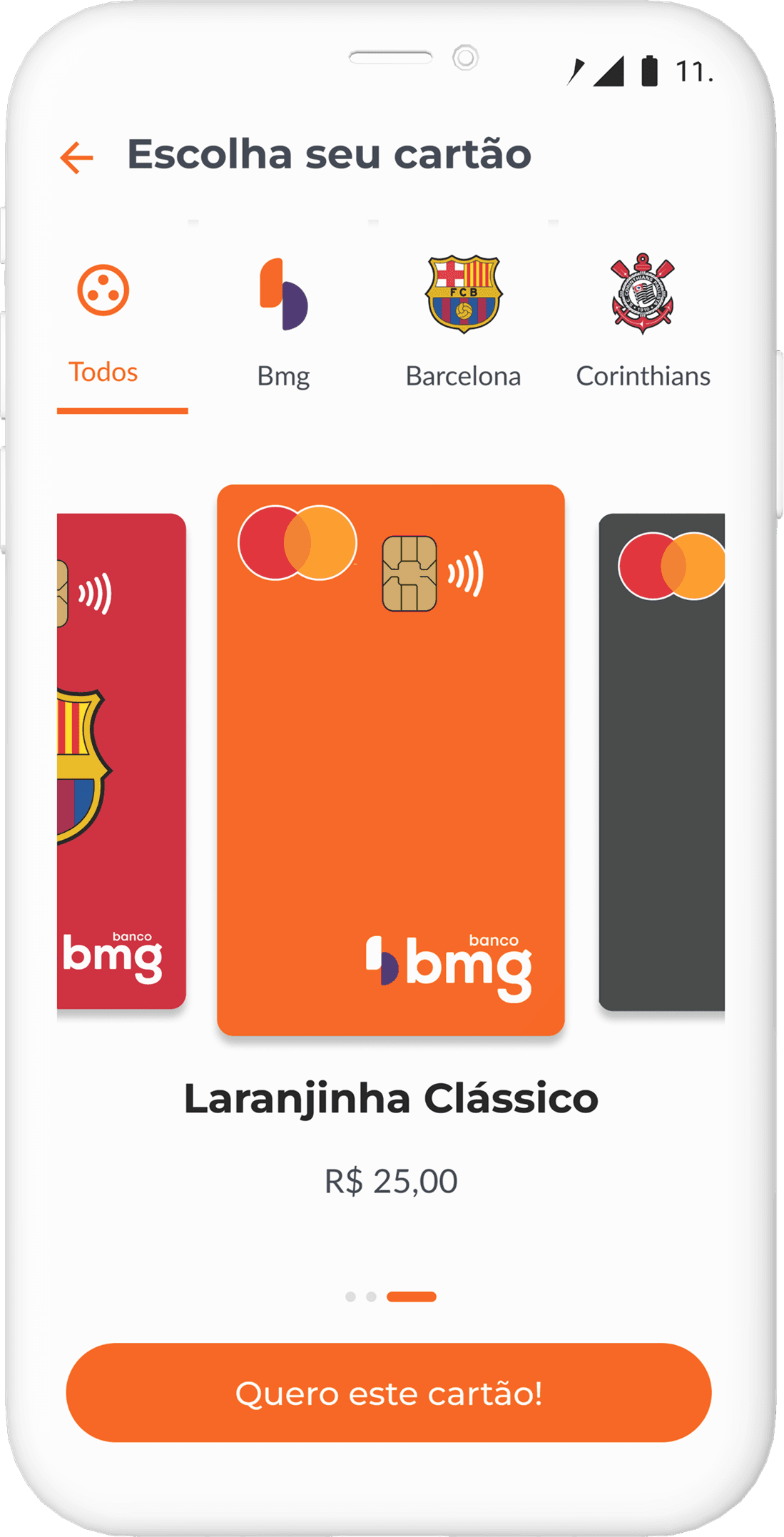 Mockup do Hub de Segunda Via e Bloqueio